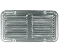 UTILFER Grille d'aération en aluminium ronde carrée rectangulaire (14 x 25)