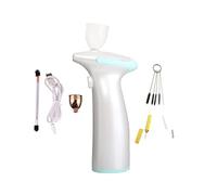 UTILISATION FACILE MINI NOUVELLES DE DESIGNES AIR AVEC Compresseur Puissance professionnelle de la marque Professionnelle Hobby Foundation Maquillage Salon Pompe à air Soufflage pratique(Part B Blue)