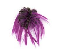 Utilisation pour les femmes 2 pièces chignon cheveux en désordre chignon faux chouchous Extension ondulés bouclés postiches queue de cheval Chignon bandeau for les femmes Pour les cheveux(Brown Rose)