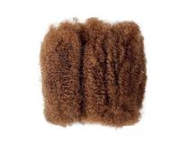Utilisation quotidienne 8 inch Afro Kinkys Bulk Human Hair 50g/Pack, for Mini Twists, Braiding, Micro Locs(30#)