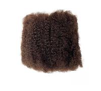 Utilisation quotidienne 8 inch Afro Kinkys Bulk Human Hair 50g/Pack, for Mini Twists, Braiding, Micro Locs(4#)