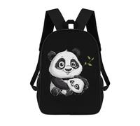 Utilisation Quotidienne Cartable Scolaire Maman Panda Et Son Petit Ours Sacs À Dos Imprimé Sac À Dos d'affaires pour Gym, Trekking, Scolaires, 42X32X14Cm
