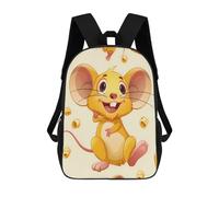 Utilisation Quotidienne Cartable Scolaire Souris Jaune dans Le Fromage Sacs D'École Loisir Multicolore Sac À Dos De Voyage pour Scolaires, Voyage, Voyage, 42X32X14Cm