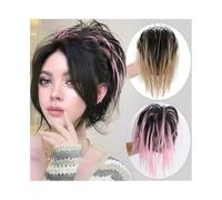 Utilisation quotidienne en fête Chignon en désordre avec pince à griffes, chignon ébouriffé, chouchous for cheveux, postiches synthétiques bouclés queue de cheval for femmes(Dark Brown)