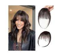 Utilisation quotidienne Extensions de cheveux 100% naturels à clipser, fausses franges, for un usage quotidien Pour les rencontres(HLH1006-2)