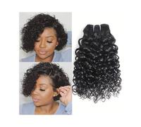 Utilisation quotidienne Extensions de cheveux brésiliens Remy bouclés et crépus de 20 cm Pour les partis