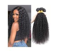 Utilisation quotidienne Extensions de cheveux humains mongols crépus et bouclés, 1/3/4 pièces, Remy Hair Pour les partis(10inch 1pc)