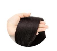 Utilisation quotidienne Extensions de cheveux humains Remy lisses à clipser de 14 à 24 pouces, tête complète, lot de 6 pièces(Natural black,22inch)