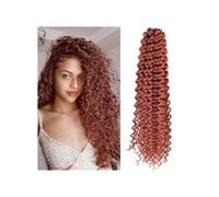 Utilisation quotidienne Lot de 1 mèches synthétiques ondulées au crochet, cheveux longs, blonds ombrés, ondulés et bouclés, for femmes noires(350,28inch)