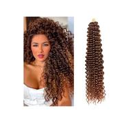 Utilisation quotidienne Lot de 1 mèches synthétiques ondulées au crochet, cheveux longs, blonds ombrés, ondulés et bouclés, for femmes noires(T4 30,28inch)