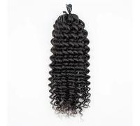 Utilisation quotidienne Mèches de cheveux humains ondulés pré-bouclés couleur naturelle for femmes noires, mèches ondulées, 100 g/paquet(18inch)