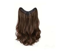 Utilisation quotidienne Synthetic Long Wavy U-shaped Clip In Hair Extensions 16Inch/20Inch/24inch For Women Hair Accessories(Light Brown,16inches)
