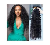 Utilisation quotidienne Tissage en lot de cheveux humains ondulés brésiliens Remy bouclés, lot de 1 ou 3, double trame, extensions de cheveux humides et ondulés non traités Pour les partis(10 12 14)