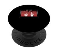 Utilisez Vos Mains, s'il Vous plaît, orthographe des Doigts, Professeur d'ASL, Deaf Pride PopSockets PopGrip Adhésif