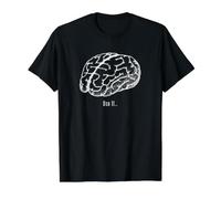 Utilisez Votre Cerveau. T-Shirt Graphique avec Valeur, Homme, Noir, XL