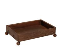 Utilitaire Plateau en Bois Massif Naturel, Servant de Bac de Récupération et de Plat à Gâteau, pour L'organisation et Le Service à La Maison