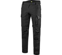 Diadora Utility Tech Performance, pantalon cargo de travail unis 4XL Noir Noir