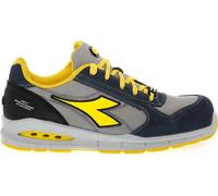 Diadora Homme Run Net AIRBOX Low S1P SRC Chaussure de Piste d'athlétisme, Blue Cosmos/Moon Rock Gray, 39 EU