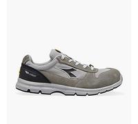 Utility Diadora Mixte Run Text Low S1P SRC ESD Chaussures, Gris château Gris Aluminium, 47 EU