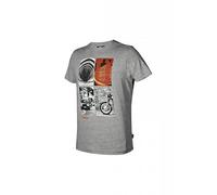 Utility Diadora Polo & Tees T-Shirt Graphique Organic, C5493 Medium Light Grey Melange, M Homme