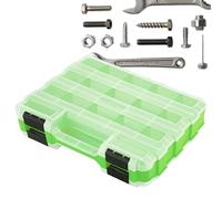 Utility Tool Box Storage Case - Tool Box | Small Parts Toolbox, With 4 Drawers & Adjustable Dividers - Multi Tools Boxes With 4 Compartment Drawers - Ideal For DIY Tools An