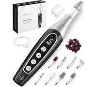 UTILYZE Pedilux Pro Kit professionnel de manucure et pédicure : lime à ongles épais, perceuse électrique sans fil pour limer les ongles, lime à ongles Dremel, ponceuse, élimine les callosités pour