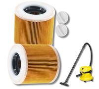 UTIZ Lot de 2 filtres à cartouche pour aspirateur Karcher WD 2 Plus Wet & Dry (2 filtres)