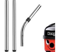 UTIZ Lot de 3 tubes d'extension chromés 32 mm 2548037 pour aspirateurs Numatic Henry Hoover Hetty, Henry Hoover (ensemble de tiges d'extension)