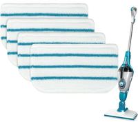 Utiz Lot de 4 tampons de Nettoyage en Microfibre de Type FSM lavables pour Balai Vapeur Black & Decker FSM13E1