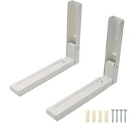 Utiz Support mural universel pour micro-ondes | Bras extensibles | Poids du micro-ondes 45 kg | Sous l'armoire | (Argent) Convient à tous les micro-ondes