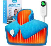 UTK Coussin Chauffant Cervicales, Jusqu'à 70°C, Soulagement Plus Profond de la Douleur, 0,57 kg Chauffe Epaule avec 6 niveaux de chauffage, minuterie d'arrêt automatique, Cadeau Maman
