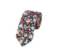 UTLODY Cravates for Hommes à Fleurs Classiques for Cravate en Coton Faite la Main for 6CM Florales étroites Fête de Mariage Casual(Color 2)