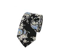 UTLODY Cravates for Hommes à Fleurs Classiques for Cravate en Coton Faite la Main for 6CM Florales étroites Fête de Mariage Casual(Color 15)