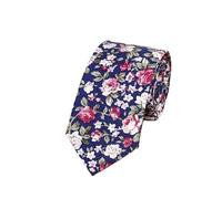 UTLODY Cravates for Hommes à Fleurs Classiques for Cravate en Coton Faite la Main for 6CM Florales étroites Fête de Mariage Casual(Color 28)