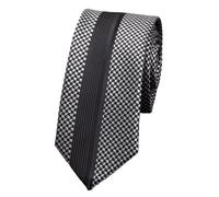 UTLODY Cravates for Hommes Hommes Cravate Skinny 5cm for Robe de mariée Floral Patchwork Chemise Noire Accessoire(Color 4)