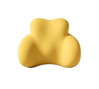 UTLODY Oreiller de Soutien Lombaire Voiture for Audi RS3 8P 2011 - 2012, Coussin Dorsal en Mousse à mémoire Forme, Respirant, for siège, Accessoires(Yellow)