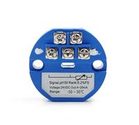 UTLODY Transmetteur de température Module transmetteur PT100 intégré Sortie 4-20 mA DC24 V Résistance Thermique RTD Capteur(-50-50 Celsius)