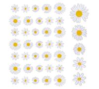 UTMACH 40 Pièces Fleur Broderie Patch Thermocollant Patchs d’Applique de Fleurs Patch Thermocollant Fleurs Patchs de Broderie Exquis Appliqué pour Gilets, Jeans, Veste, T-shirt, Chapeaux