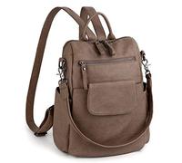 UTO Sac à Dos pour Femme, Petit Sac à bandoulière Amovible, Bonne Organisation, Tissu Oxford, Nylon, Sac d'école, de Haute qualité et imperméable, 183-PU Marron, Sac à Dos, 183-PU Marron, Sac à Dos