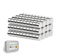 UTOMAG 120 Pièces Petits Aimants Puissants en Néodyme 5x3mm | Mini Disque Argenté, Magnets Ronds pour Modélisme, Réfrigérateur, Photos, Artisanat, Bricolage et Cartes