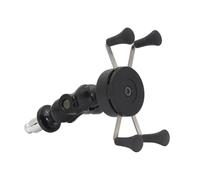 UTONGMU Fixation téléphone Guidon Support Navigation GPS avec Chargeur USB Téléphone Portable pour Suzuki pour GSX-R 600 Moto Fourche(Without USB Charger Black)