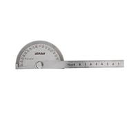 Utoolmart Anger Finder 10 cm Faucille en acier inoxydable Rapporteur réglable Goniomètre Mesure générale 180 degrés Règle Outil
