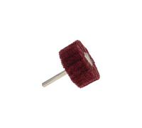 Utoolmart Lot de 2 roues à lamelles abrasives en fibre de nylon à tête cylindrique de 6 mm de diamètre Grain 400 Rouge