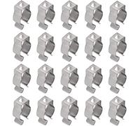 Utoolmart Lot de 50 clips T5 en U pour ampoules LED, tubes fluorescents LED, accessoires de montage de rechange, support de lampe en acier inoxydable pour éviter l'affaissement