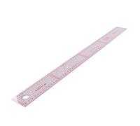 Utoolmart Règle transparente biseautée, règle métrique en plexiglas, échelle centimétrique des deux côtés avec lignes de grille, outil de mesure pour la couture de vêtements 1 pièce