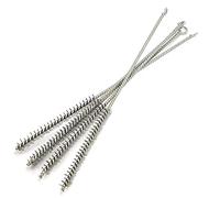 Utoolmart Sourcingmap Lot de 5 brosses de nettoyage pour tube en fil d'acier Diamètre 12 mm Longueur 300 mm