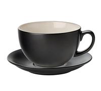 Utopia Barista CT9002 & CT9014 Lot de 6 tasses à cappuccino et soucoupes Amande 400 ml