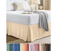Utopia Bedding Cache-sommier avec Volant froncé, Anti-poussière, Doux à 4 Plis - Facile à Installer avec Une Chute de 40,6 cm - Qualité hôtelière, résistant au rétrécissement et à la décoloration