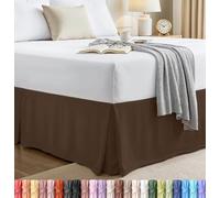 Utopia Bedding Cache-sommier avec Volant froncé Doux à Quatre Plis - Facile à Installer avec Une Chute de 40,6 cm - Qualité hôtelière, résistant au rétrécissement et à la décoloration (Grand lit