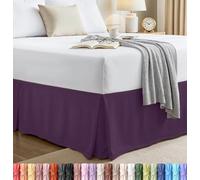 Utopia Bedding Cache-sommier avec Volant froncé Doux à Quatre Plis - Facile à Installer avec Une Chute de 40,6 cm - Qualité hôtelière, résistant au rétrécissement et à la décoloration (Grand lit